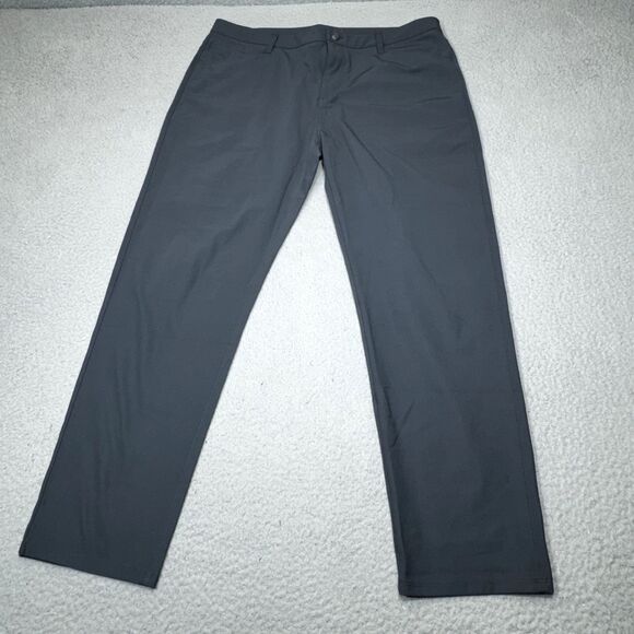 Vuori Pants Men 38x30 Gray Meta Chino Stretch Performance Golf 5 Pocket V430